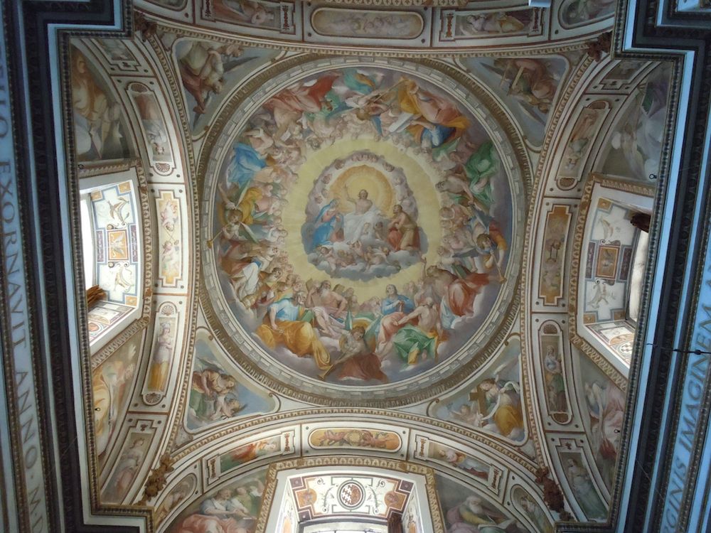 Cupola affrescata Cappella Salviati