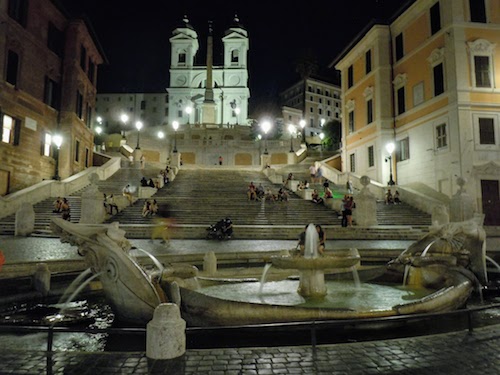 fontane di Roma barcaccia scalinata Trinità dei Monti