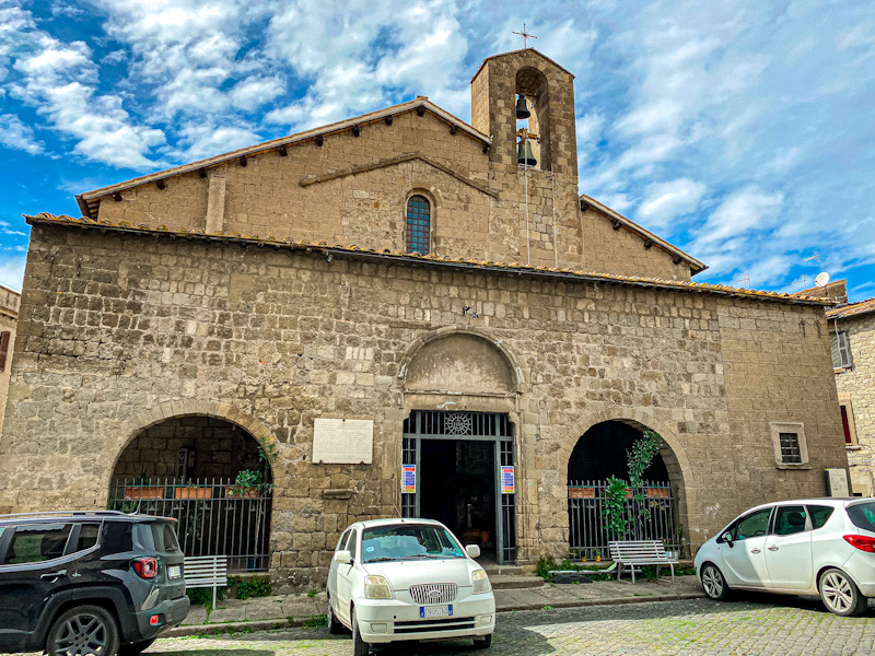 Viterbo medievale, chiesa di Sant'Andrea, esterno.