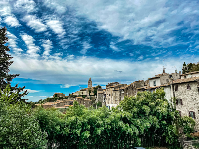 Viterbo medievale, panorama da Pianoscarano.