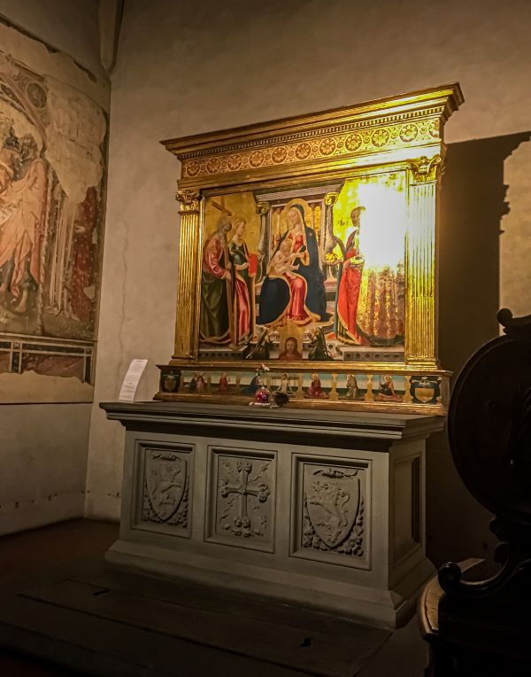 Firenze la cappella Cialli-Sernigi nella Basilica di Santa Trinita