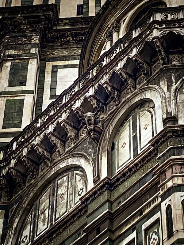 Firenze la testa di toro del Duomo