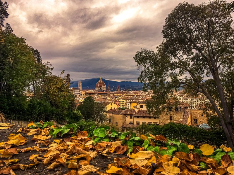Firenze panorama e foliage al Giardino Bardini