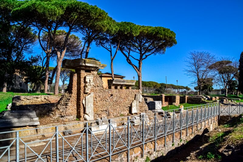 Ostia Antica i resti di Porta Romana 