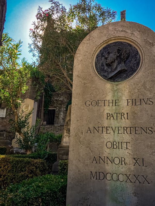 tomba del figlio di Goethe
