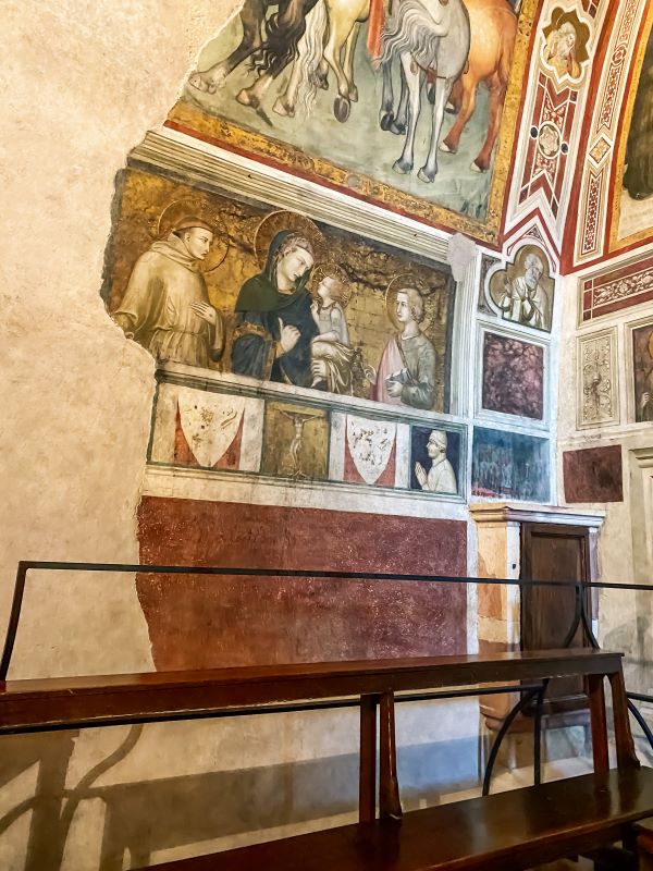 Assisi Madonna dei Tramonti di Lorenzetti nella Basilica Inferiore