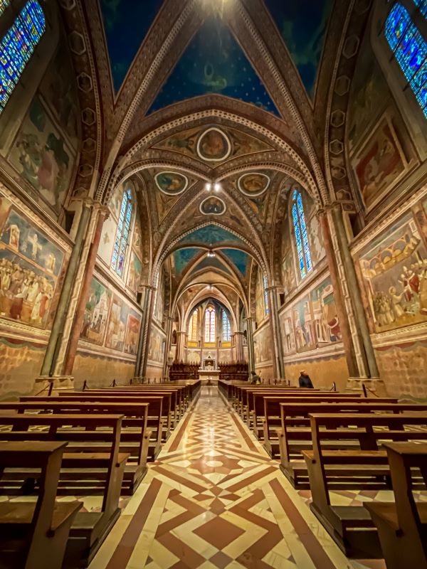 Assisi interno della Basilica Superiore