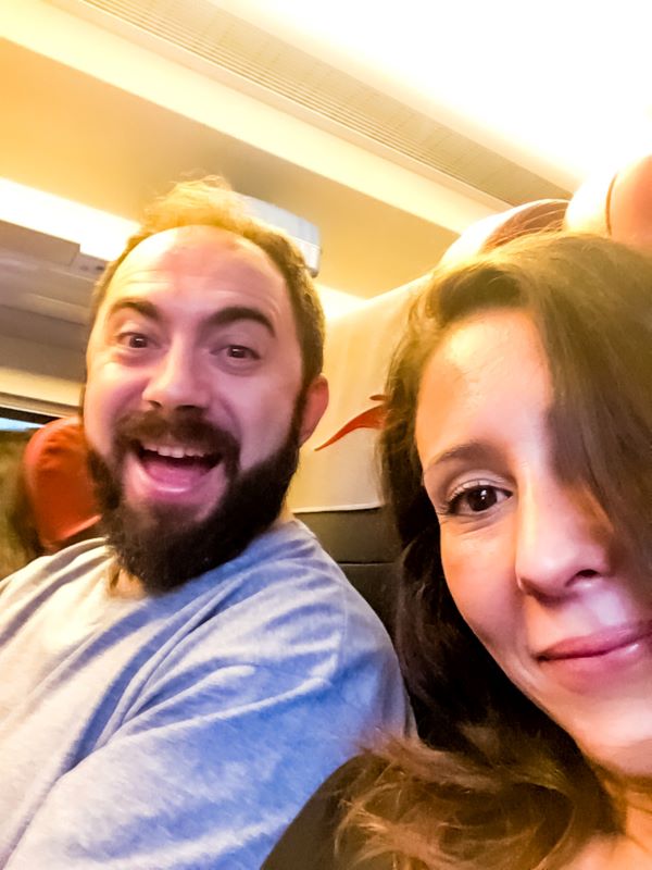 San Valentino Francesca e Fabio in treno